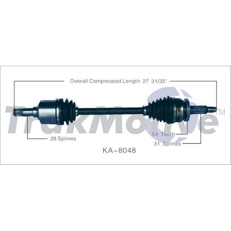 Surtrack Axle Cv Axle Shaft, Ka-8048 KA-8048
